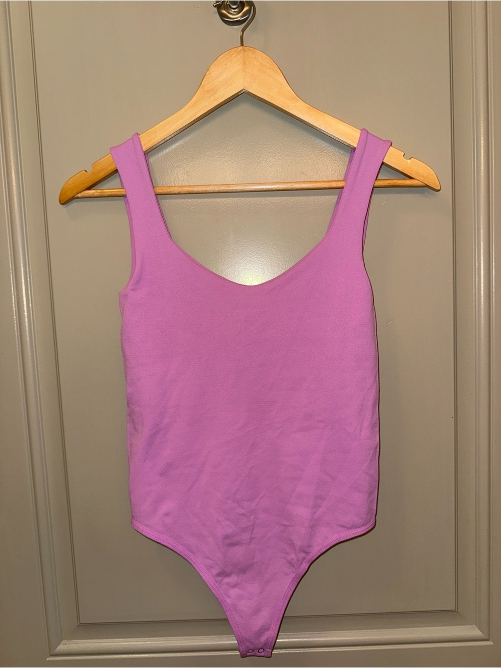 Free People Lilac Scoop Neck Bodysuit